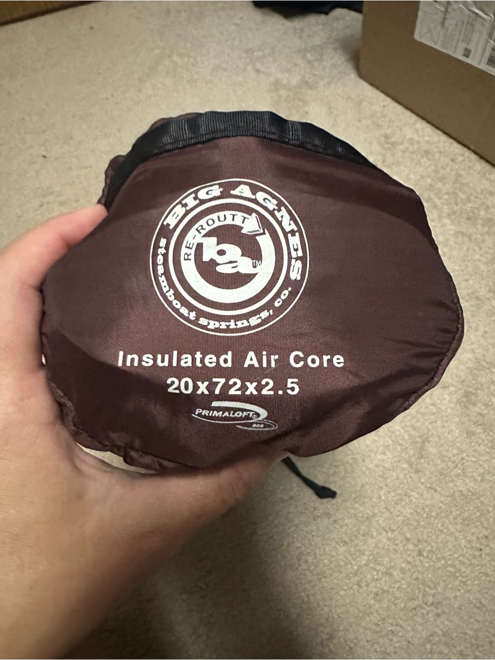 Big Agnes Insulated Air Core Sleeping Pad - Maroon